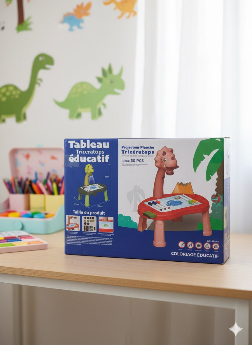 Tableau éducatif Tricératops