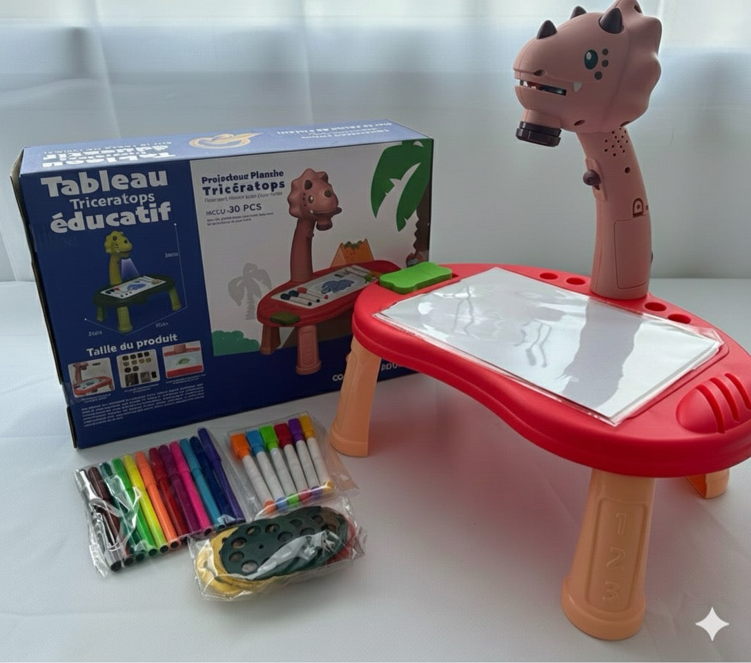 Tableau éducatif Tricératops