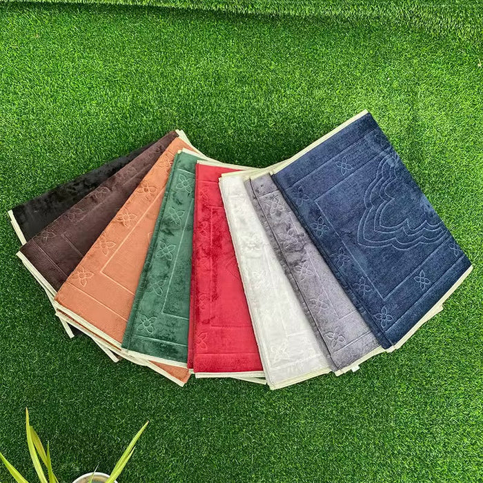 Tapis de prière pliable épais avec dossier